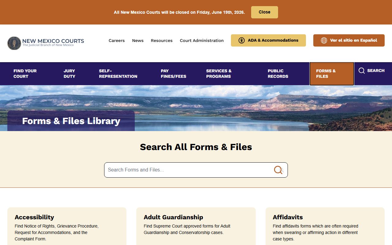 Taos County court records New Mexico Courts forms library
