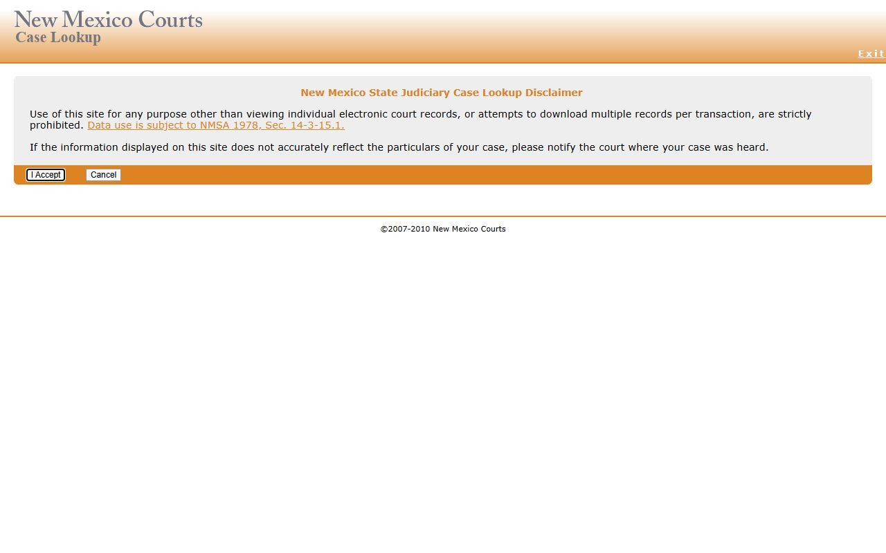Taos County court records New Mexico Judiciary Case Lookup