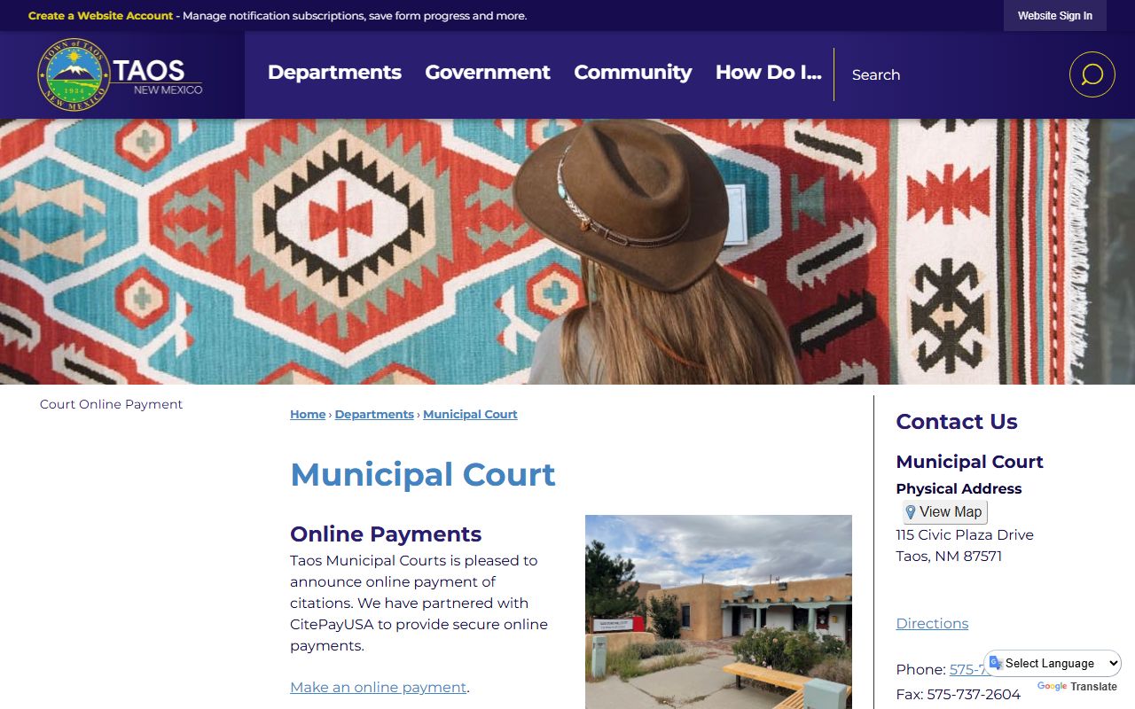 Taos County court records Town of Taos Municipal Court citations
