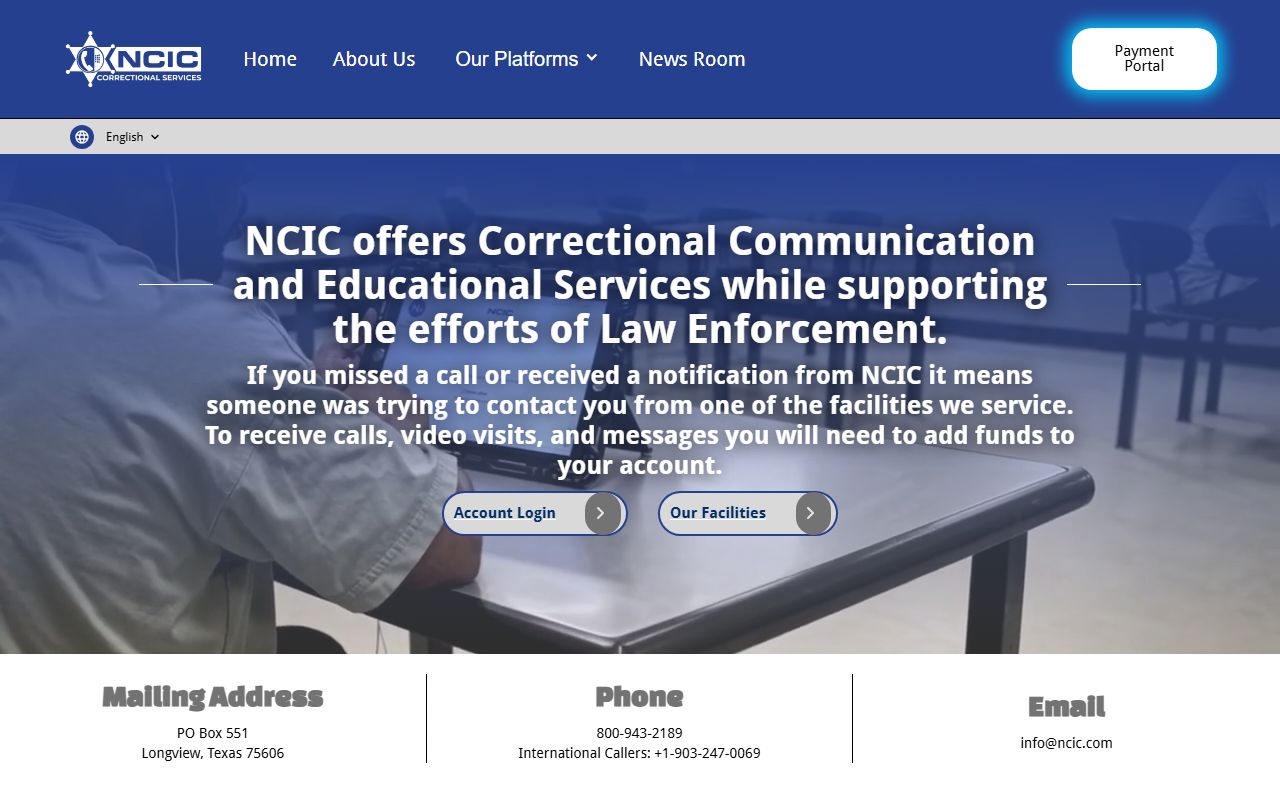 Taos County warrant records NCIC communications detention messaging source